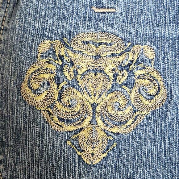 Mattina T Jeans Size 13 14 Medium Wash 5 pockets Embroidered pockets - Picture 5 of 11